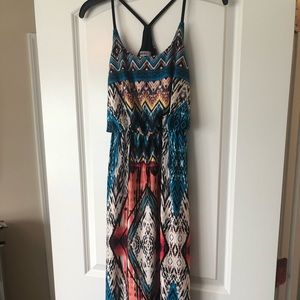 Maxi dress. Aztec print. XS.